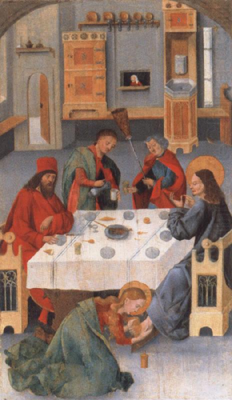 the meal in the house of the Pharisaers Simon 15 Jh, unknow artist